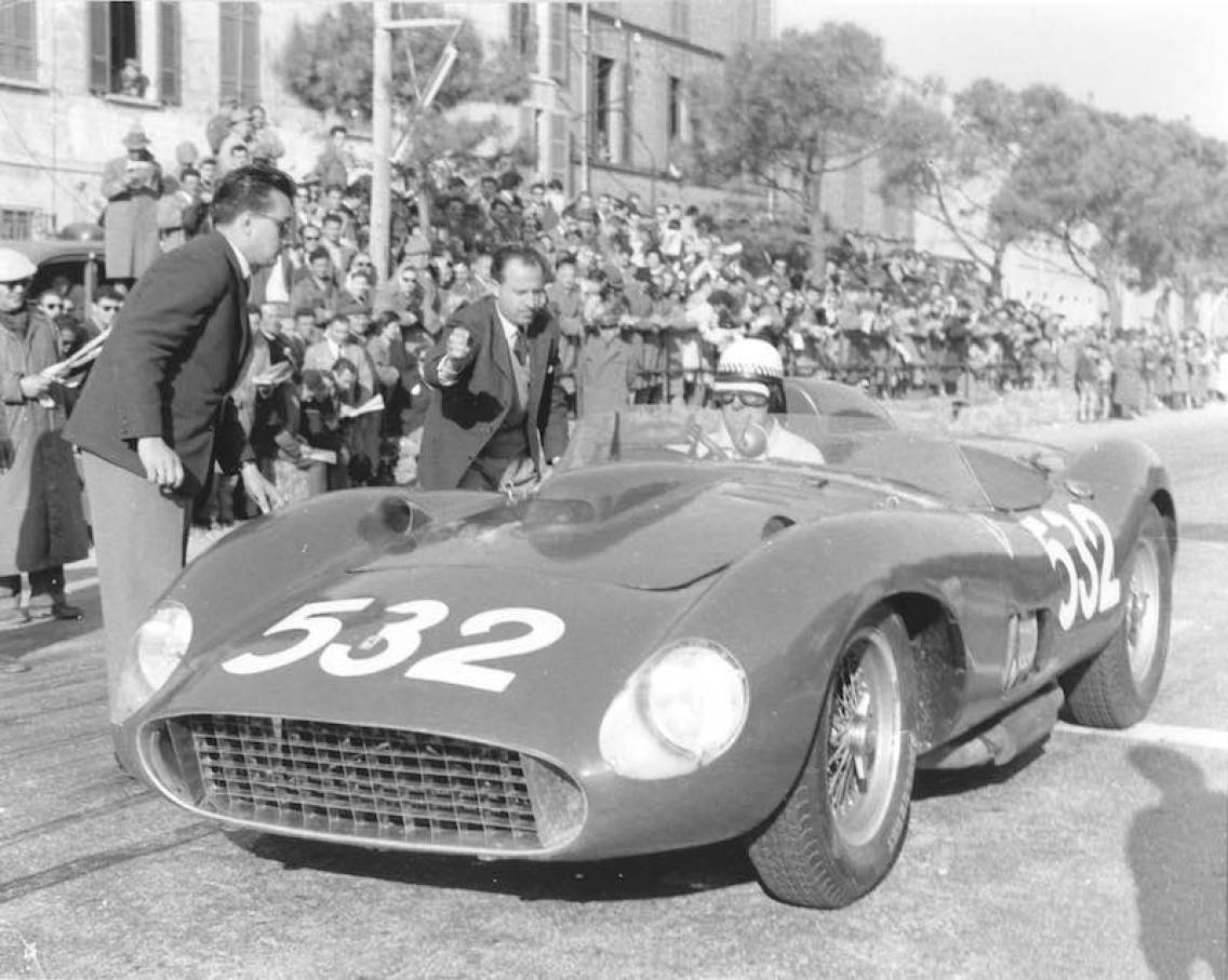 1957 Mille Milia with Wolfgang von Trips at the wheel Photo: Sports Car Digest