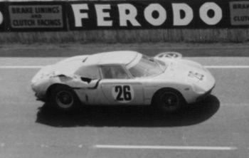 Masten Gregory and Jochen Rindt’s Ferrari 250 LM lead an all-Ferrari podium in the last win for Ferrari at Le Mans to date in 1965 Photo: Le Mans (Sarthe France)